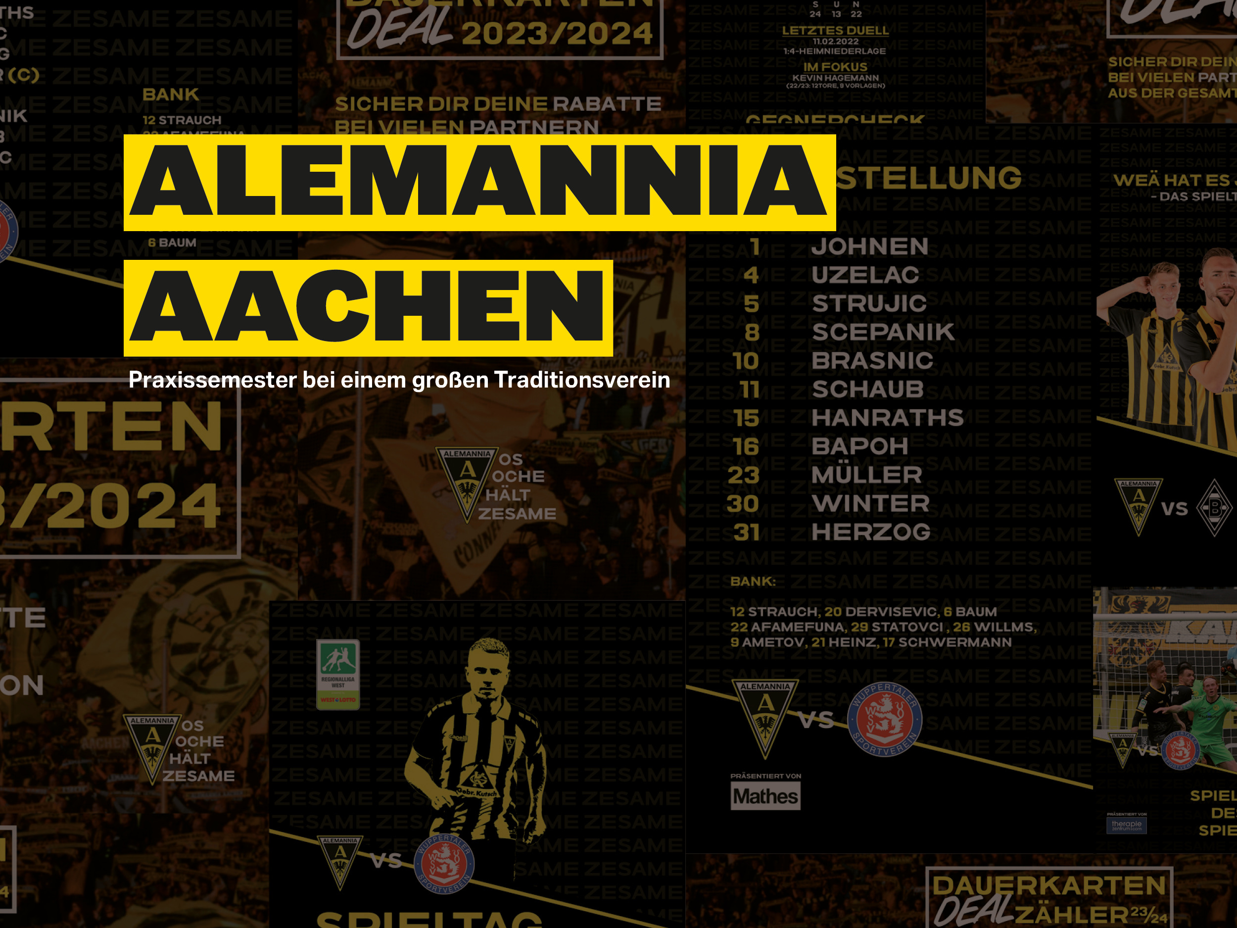 Alemannia Aachen — Praxissemester beim Traditionsverein