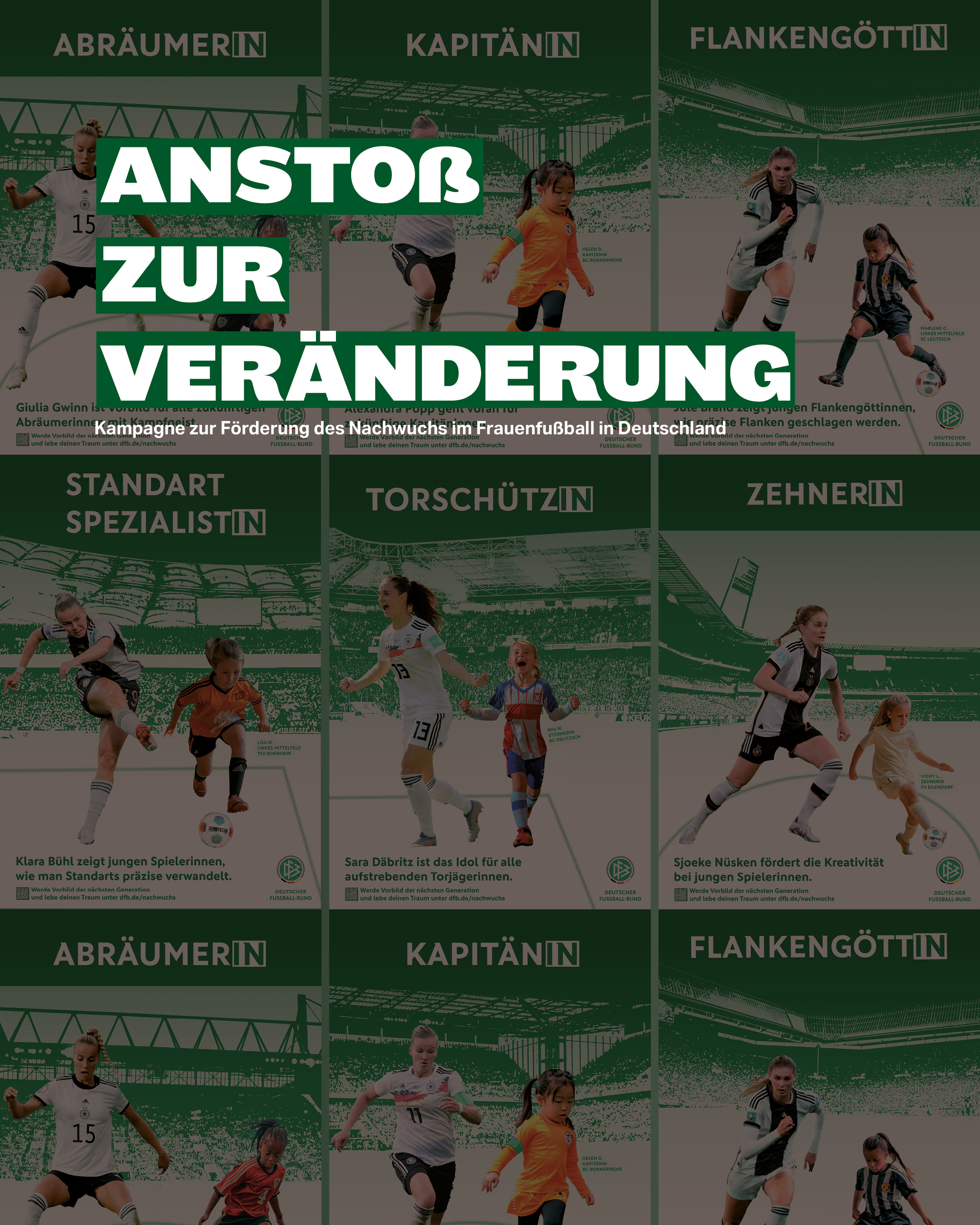 Anstoß zur Veränderung — Kampagne für den Nachwuchs im Frauenfußball